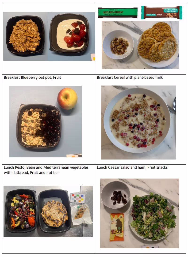 Сравнение приемов пп пищи УОП -3