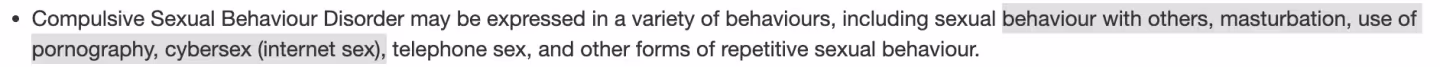Компульсивное сексуальное расстройство поведения