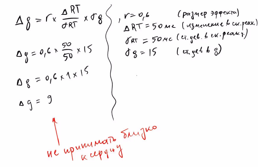 Корреляция между объективным интеллектом и скоростью реакции