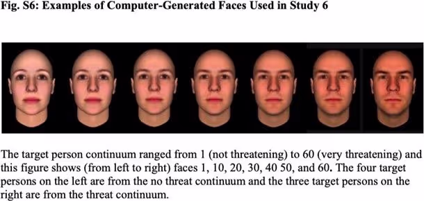 Примеры сгенерированных лиц, используемых в исследовании 6