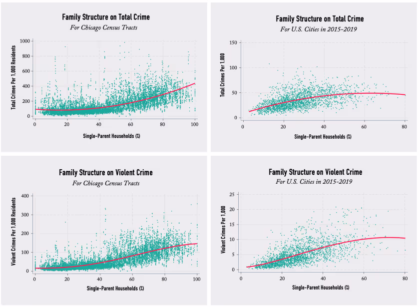 Структура семьи по общей преступности