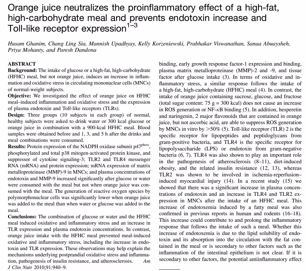 Положительные эффекты приема апельсинового сока после тяжелой еды
